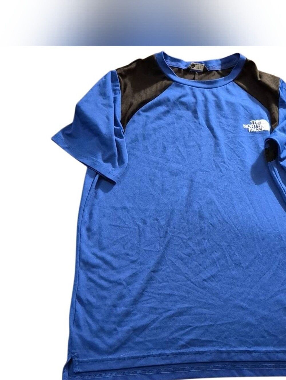 The North Face Men's Royal Blue(123) Short-Sleeve Active Tee with Black Panels